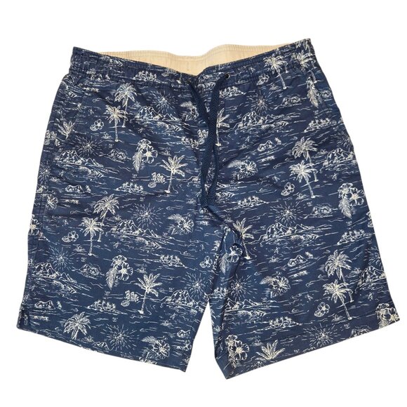 2/$20 Gap Hawaiian Palm Tree Drawstring Men’s Shorts, Medium - Picture 1 of 8